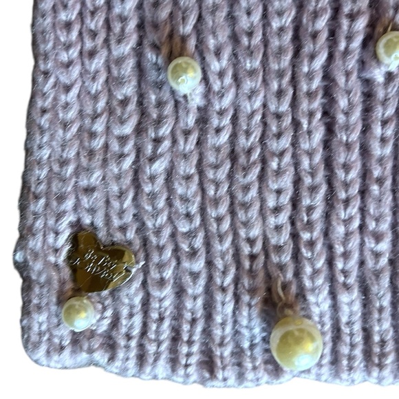 Betsey Johnson Pearl Jam Pastel Orchid Scarf - Picture 5 of 7